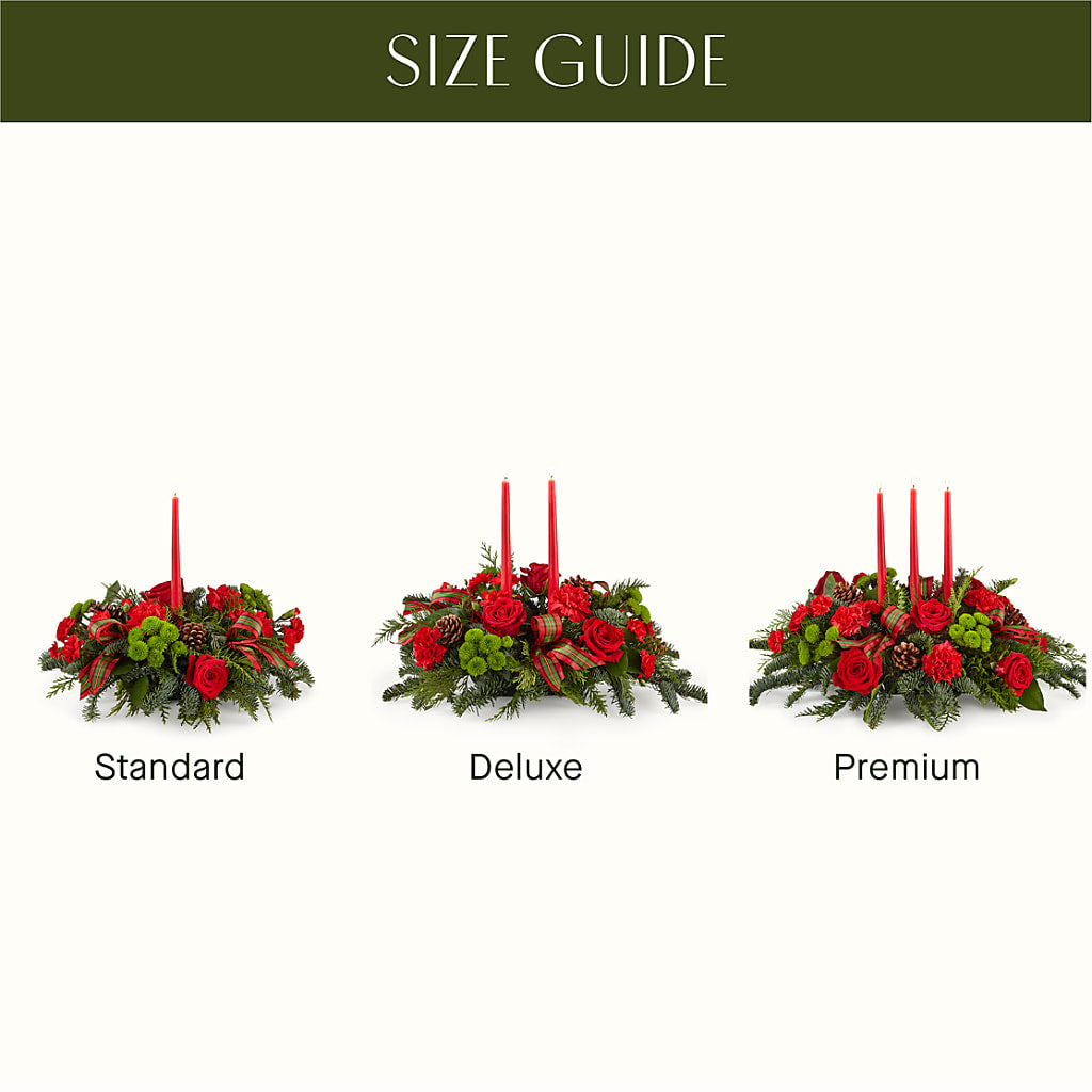 By the Candlelight Centerpiece – Your Beautiful Flowers, Scranton PA