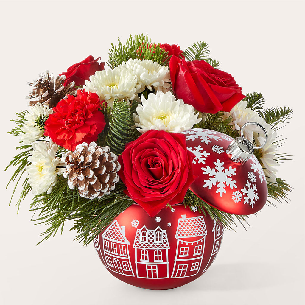 Christmas Village Ornament – Your Beautiful Flowers, Scranton PA