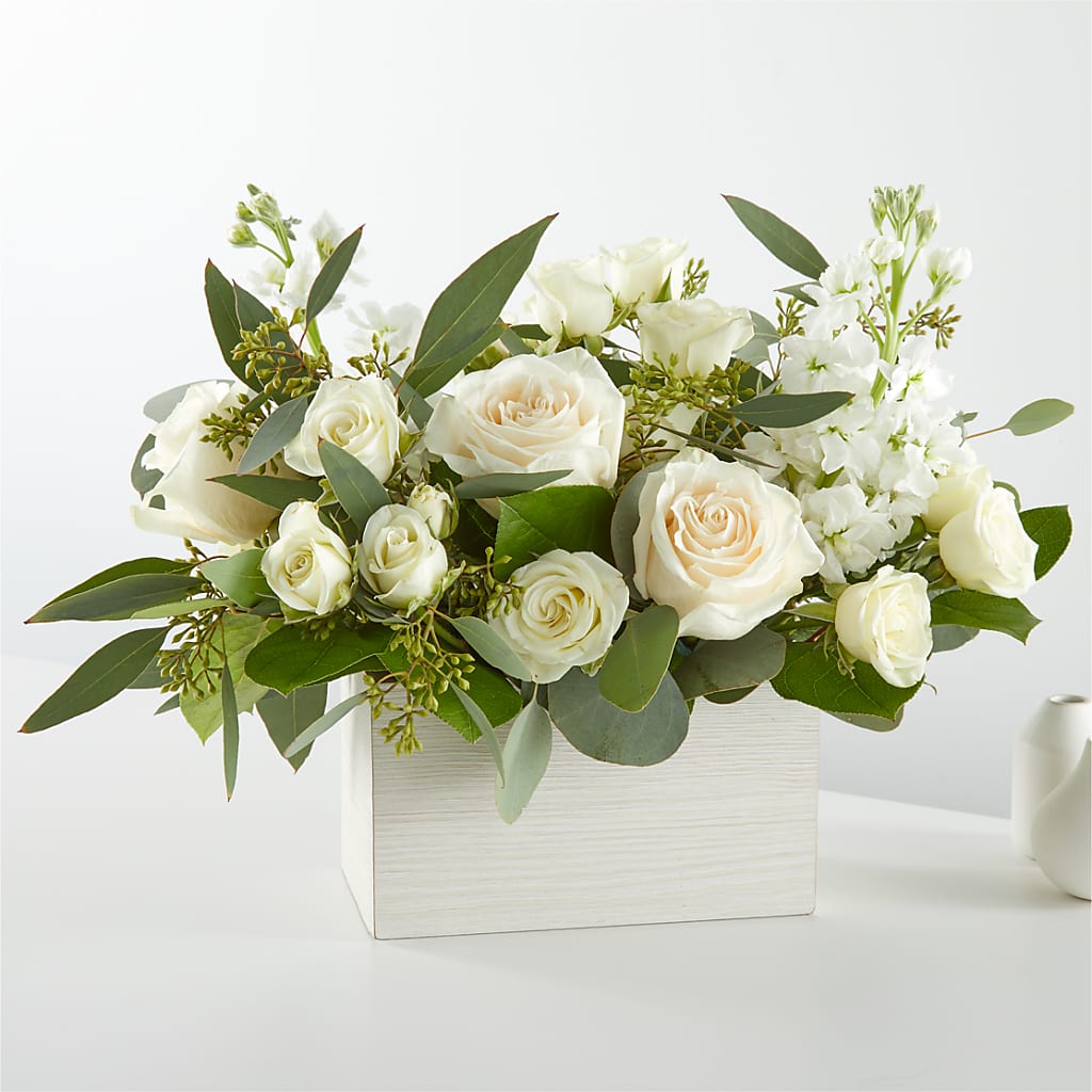 Fresh Linen Box Bouquet – Your Beautiful Flowers, Scranton PA