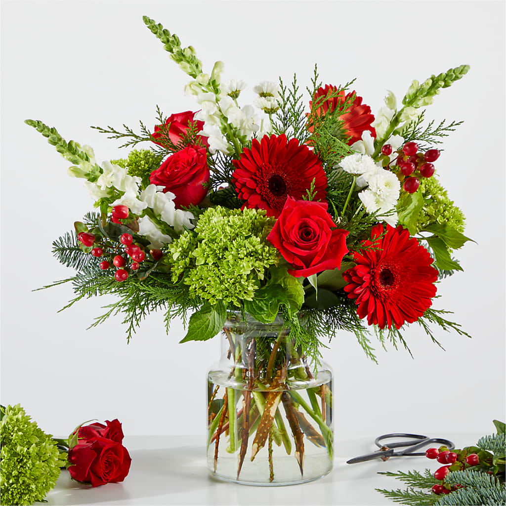 Merry Moment Bouquet – A Florist Original – Your Beautiful Flowers, Scranton PA
