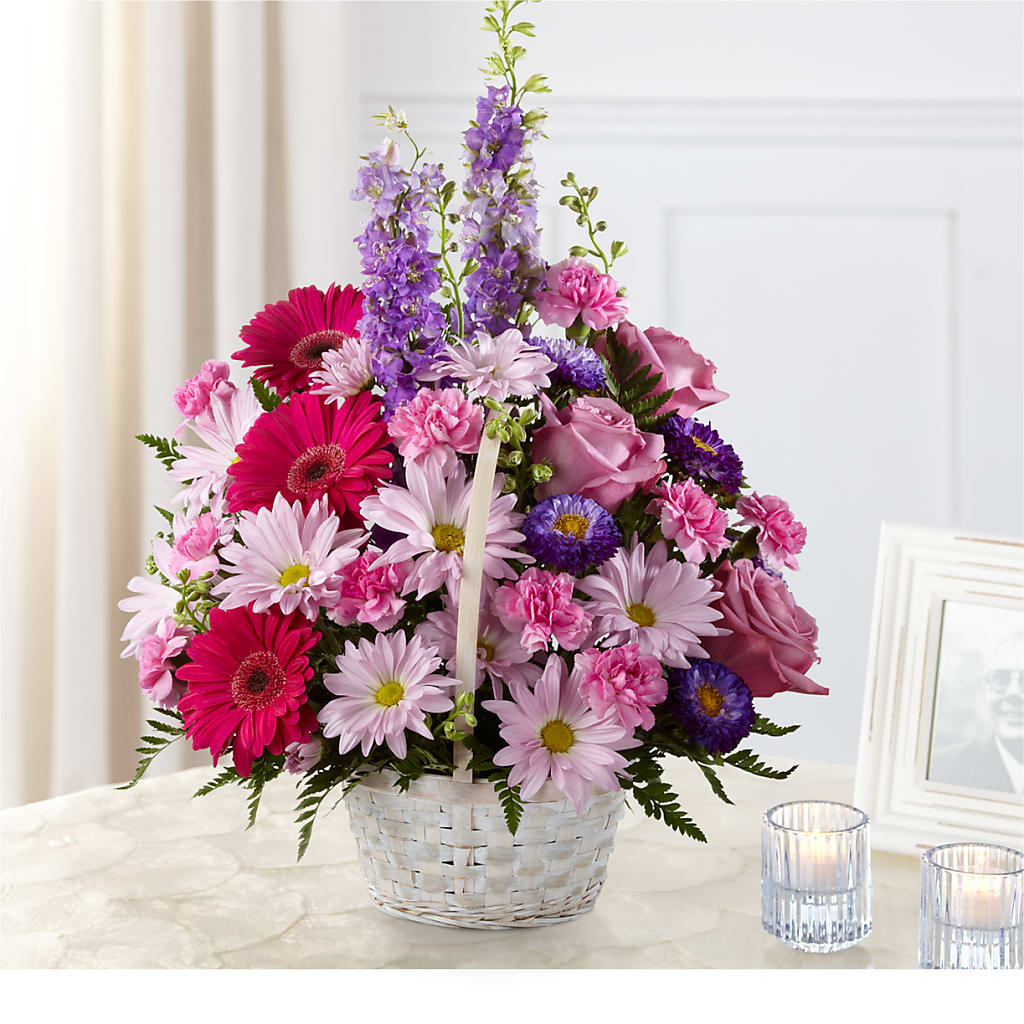 Pastel Peace Basket – Your Beautiful Flowers, Scranton PA