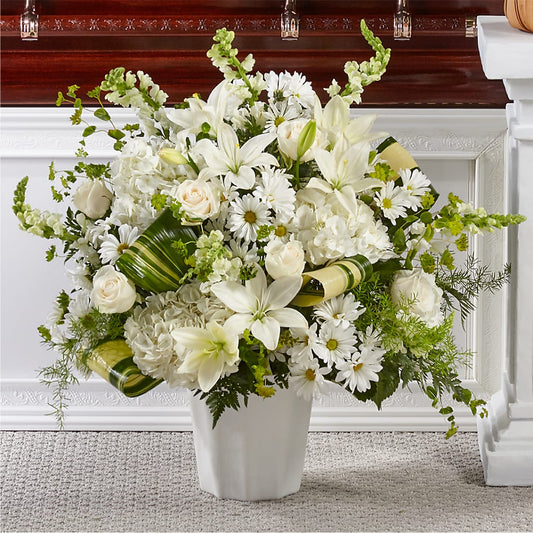 Thoughts of Tranquility Floor Basket – Your Beautiful Flowers, Scranton PA