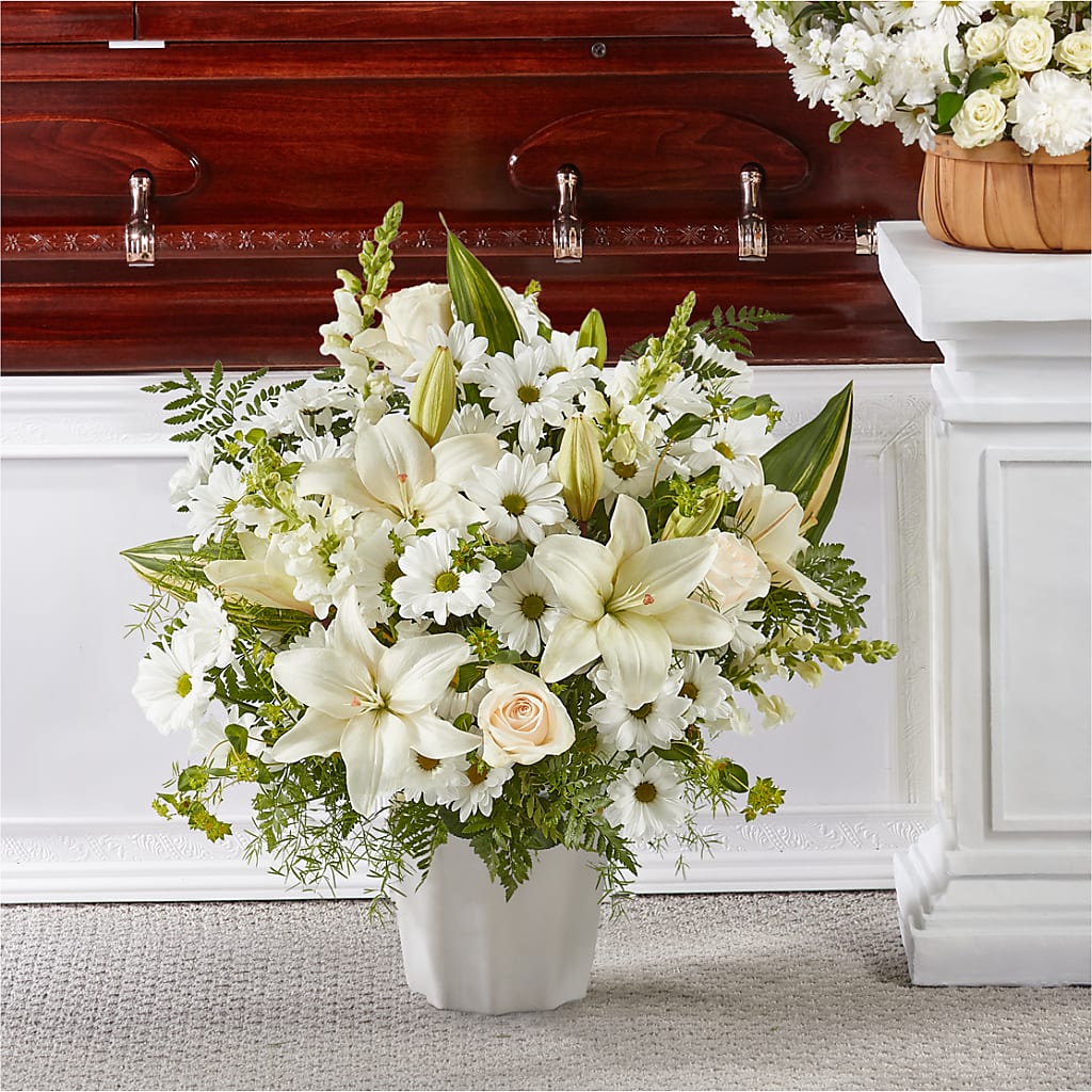 Thoughts of Tranquility Floor Basket – Your Beautiful Flowers, Scranton PA