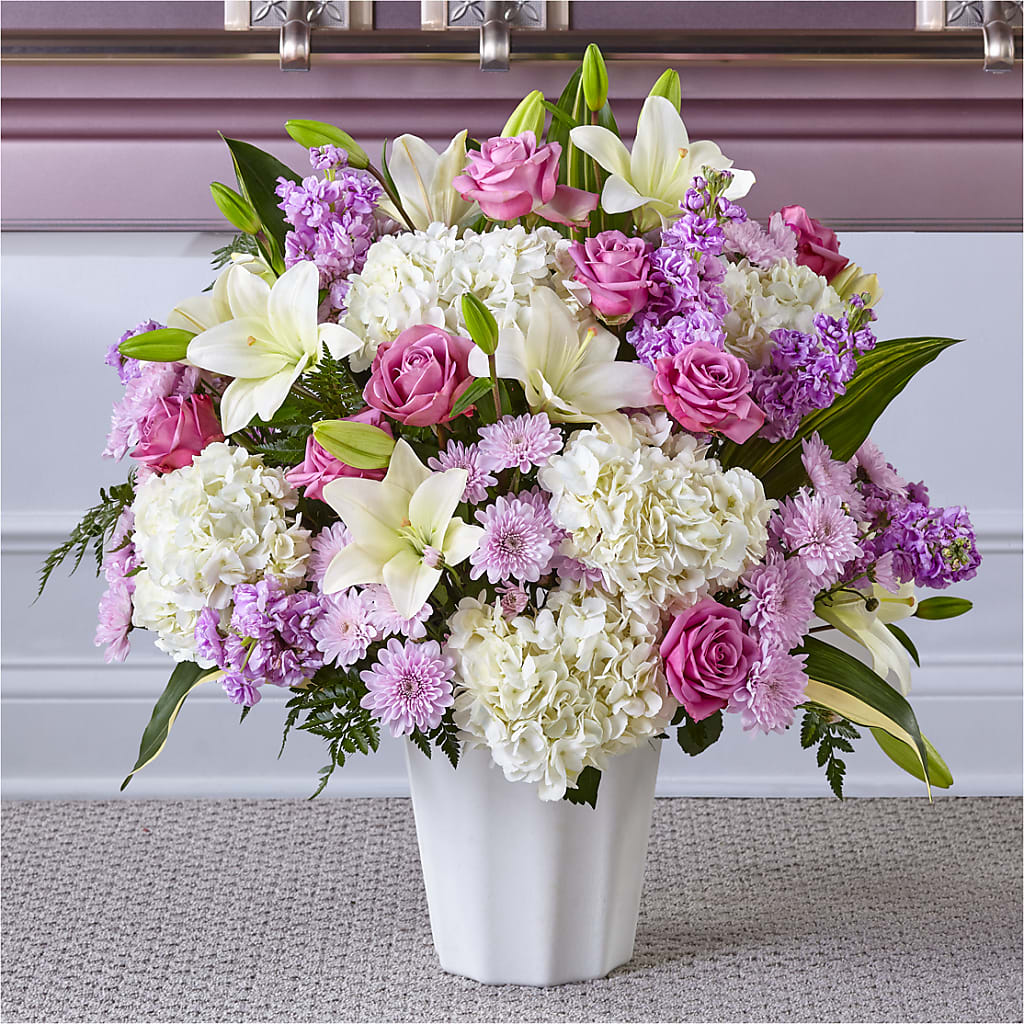 Heaven Sent Floor Basket – Your Beautiful Flowers, Scranton PA