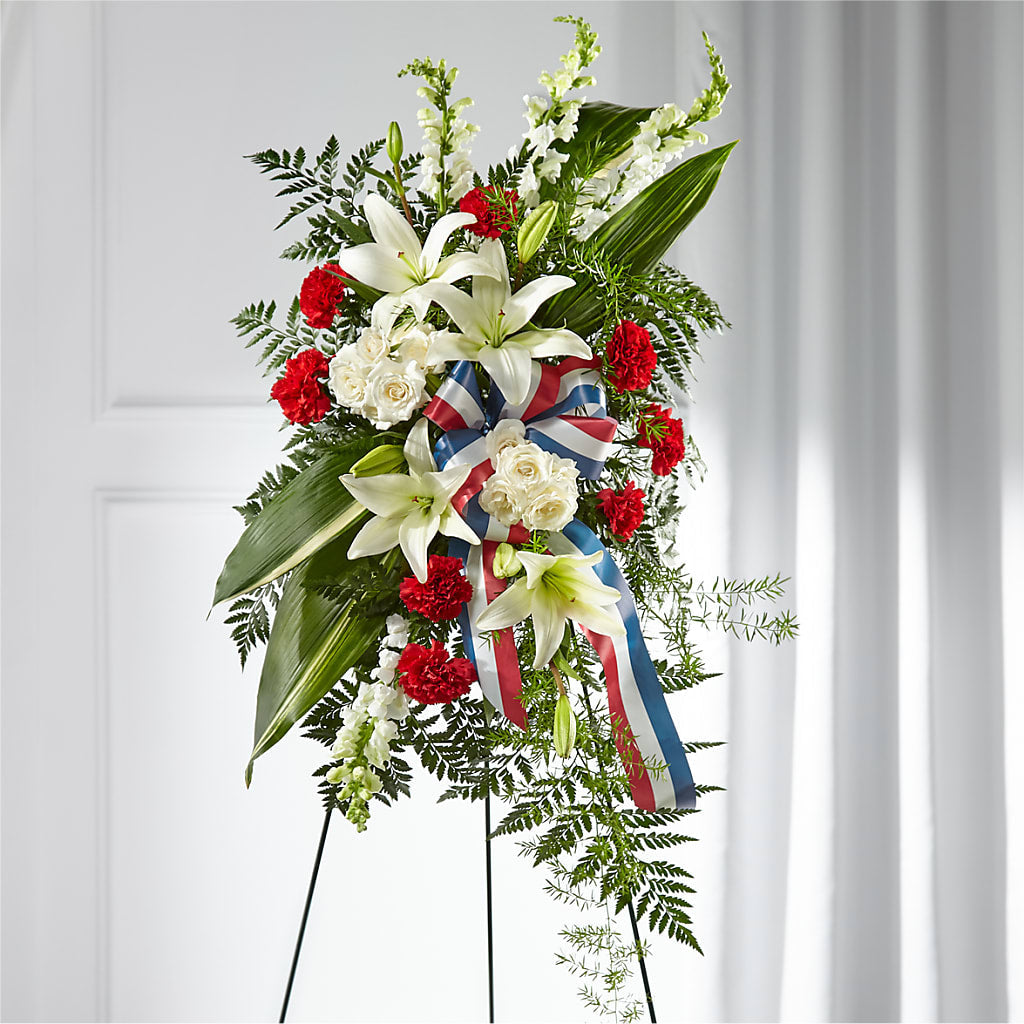 Stars of Life Standing Spray – Your Beautiful Flowers, Scranton PA