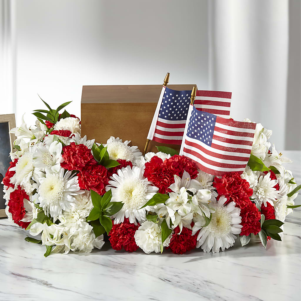 Spirit of Patriotism Cremation Adornment – Your Beautiful Flowers, Scranton PA