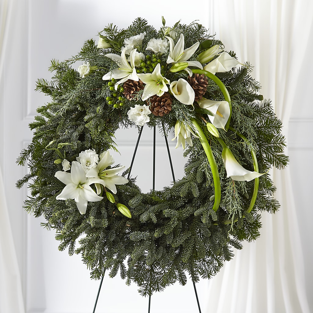 Greens of Hope Wreath – Your Beautiful Flowers, Scranton PA
