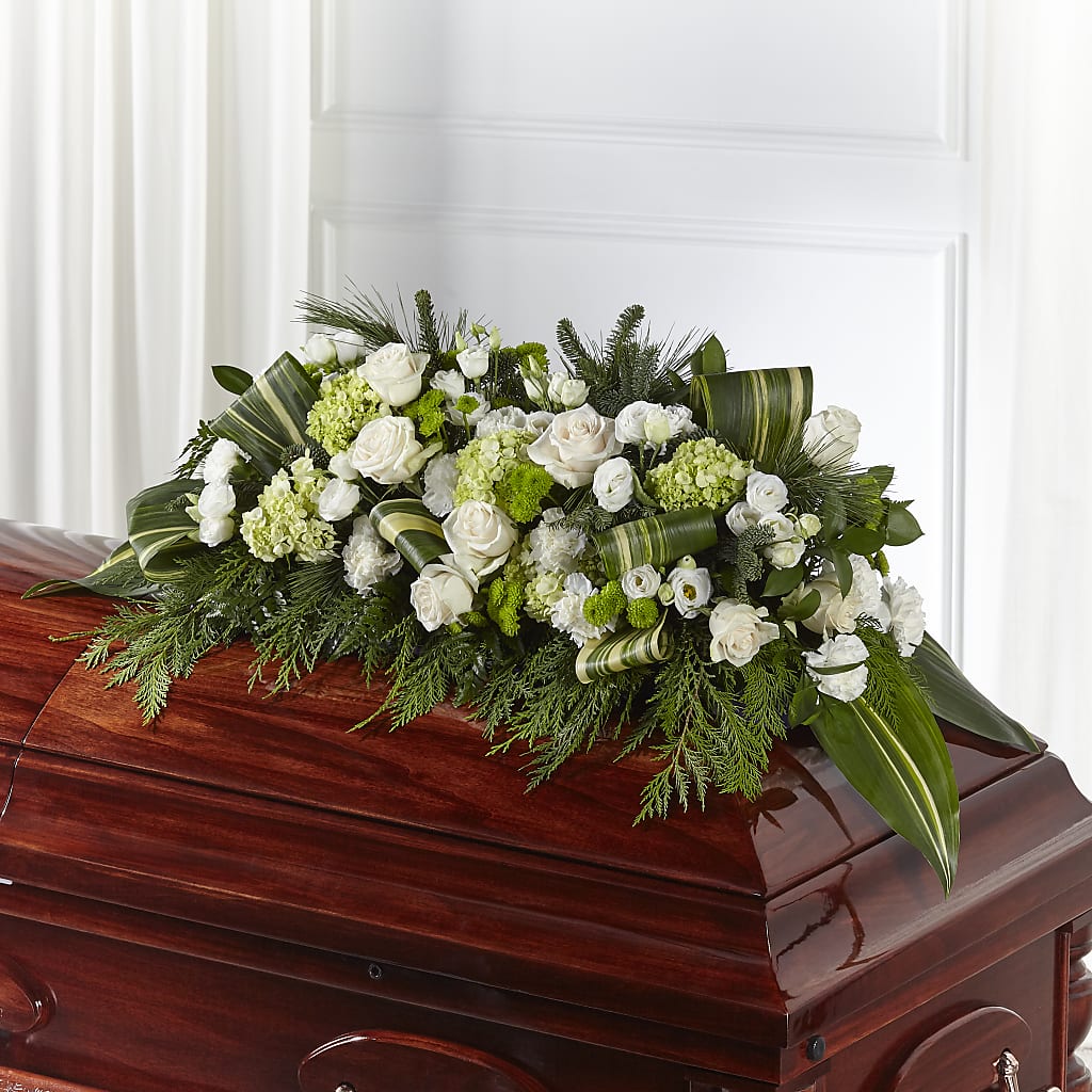 Hopeful Gesture Casket Spray – Your Beautiful Flowers, Scranton PA
