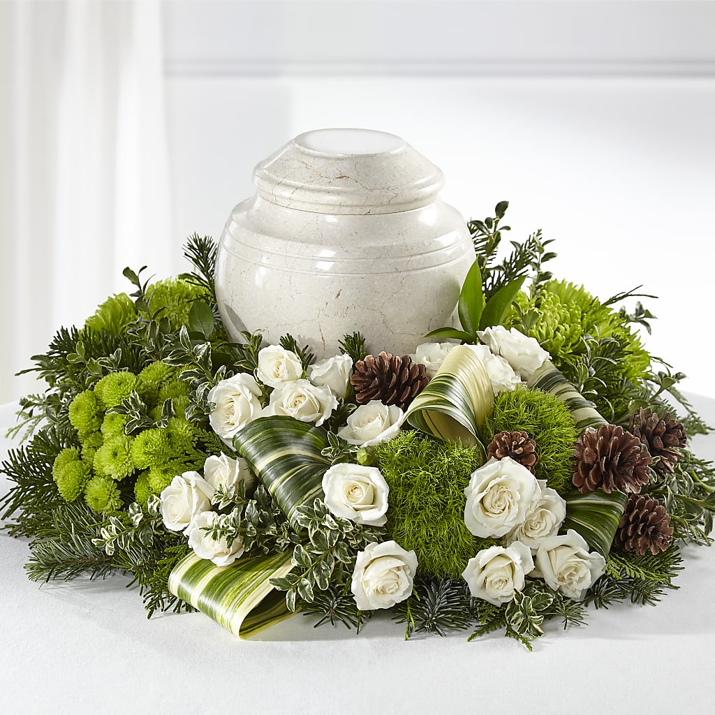 Precious Evergreen Cremation Adornment – Your Beautiful Flowers, Scranton PA
