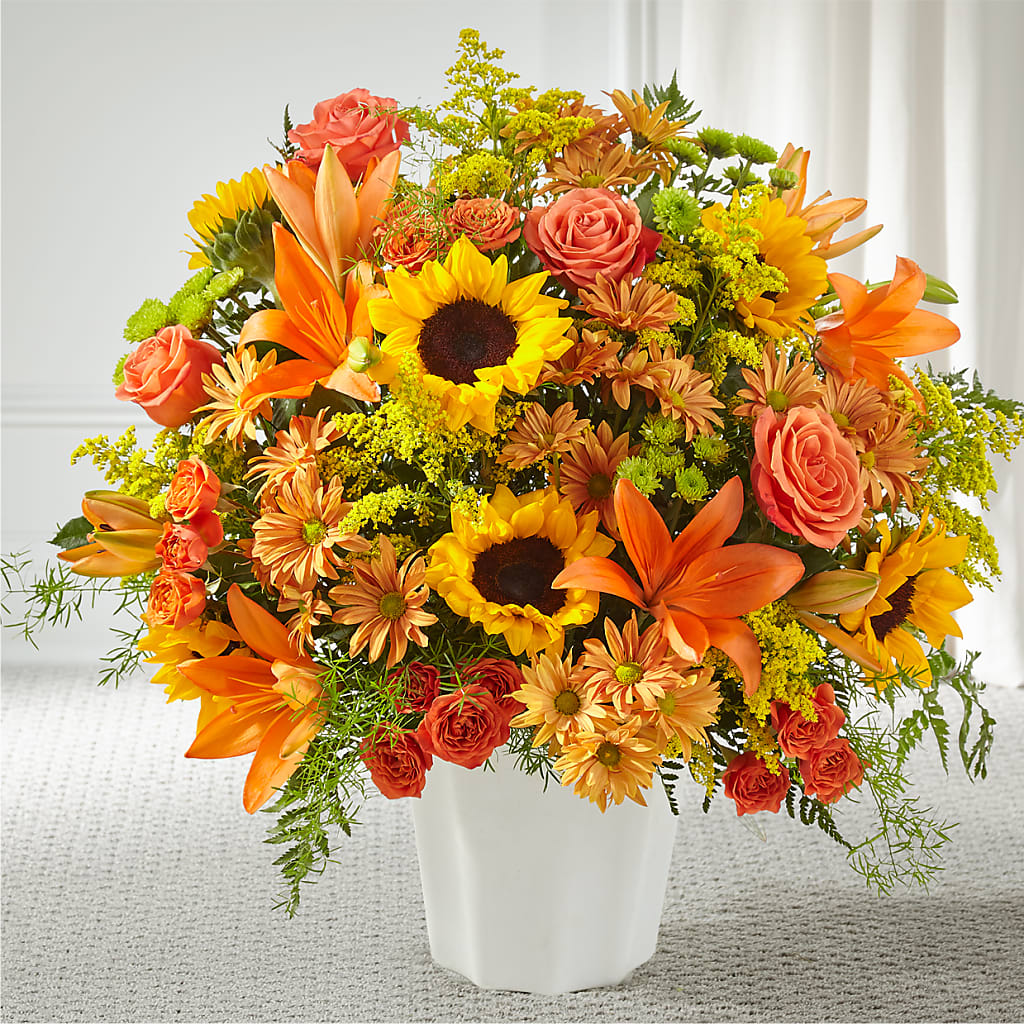 Harvest Thoughts Floor Basket – Your Beautiful Flowers, Scranton PA