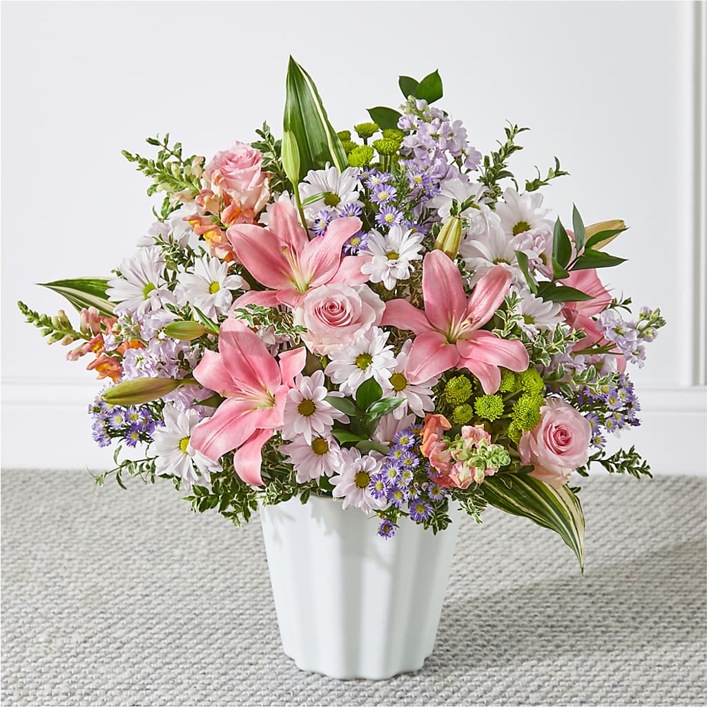 Abundant Compassion Floor Basket – Your Beautiful Flowers, Scranton PA