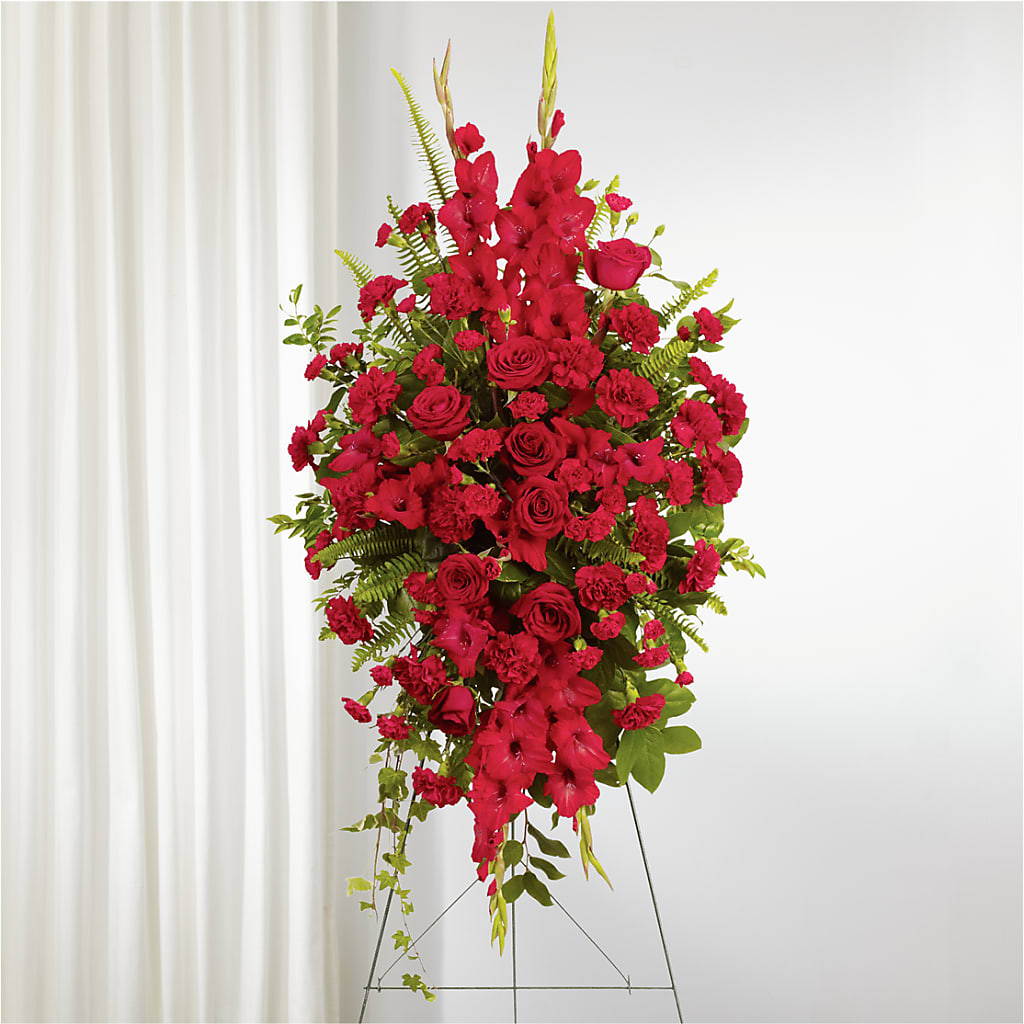 From the Heart Standing Spray – Your Beautiful Flowers, Scranton PA