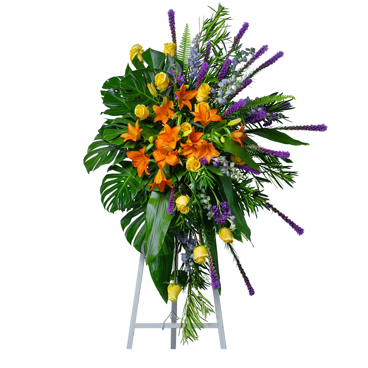 Birds of Solace Grand Sympathy Standing Spray – Your Beautiful Flowers, Scranton PA