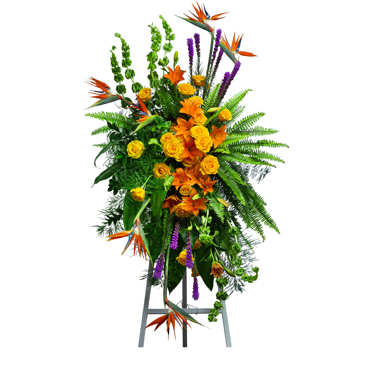 Birds of Solace Sympathy Standing Spray - Premium – Your Beautiful Flowers, Scranton PA