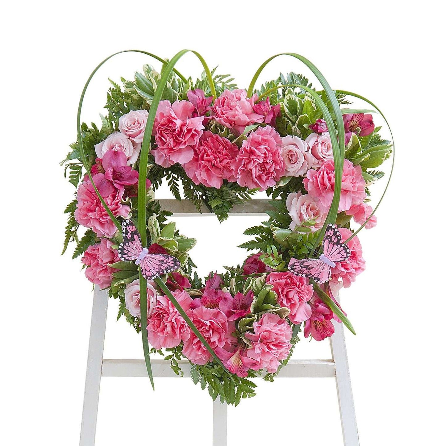 Peaceful Pink Heart Spray – Your Beautiful Flowers, Scranton PA