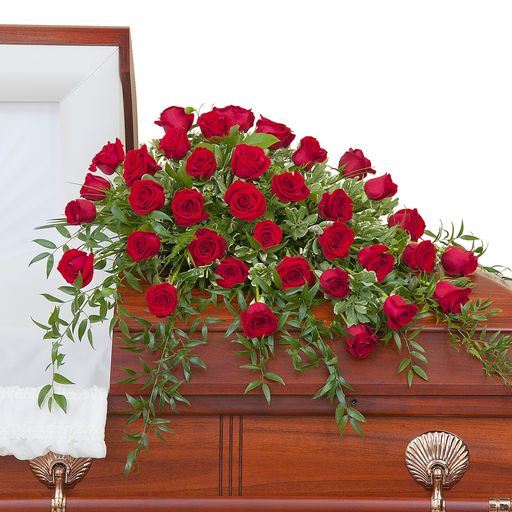 Simply Roses Deluxe Casket Spray – Your Beautiful Flowers, Scranton PA