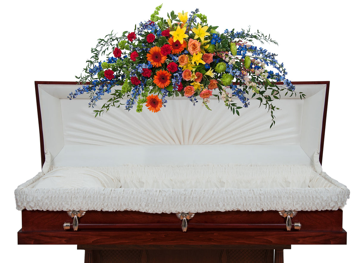 Treasured Celebration Full Casket Spray – Your Beautiful Flowers, Scranton PA