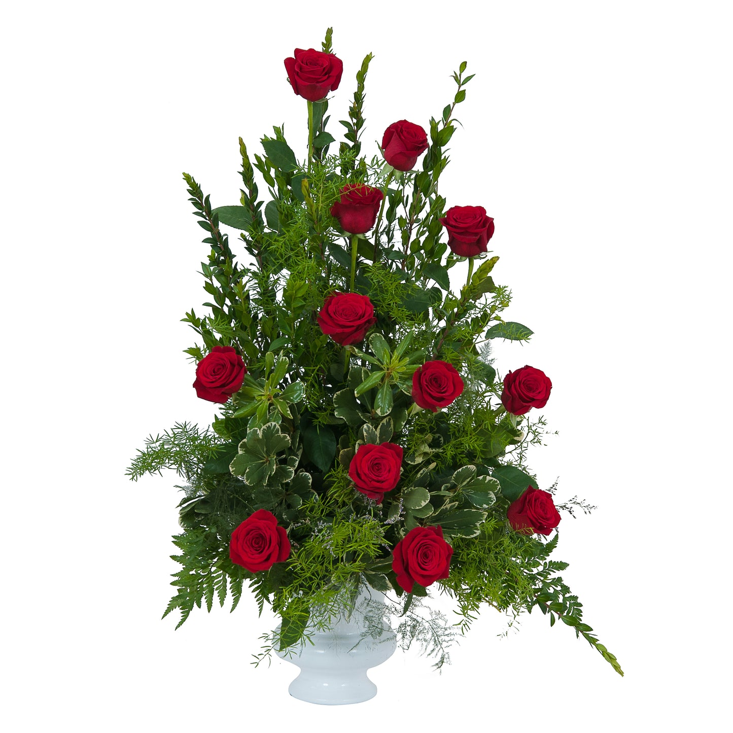 Royal Dozen Rose Urn – Your Beautiful Flowers, Scranton PA