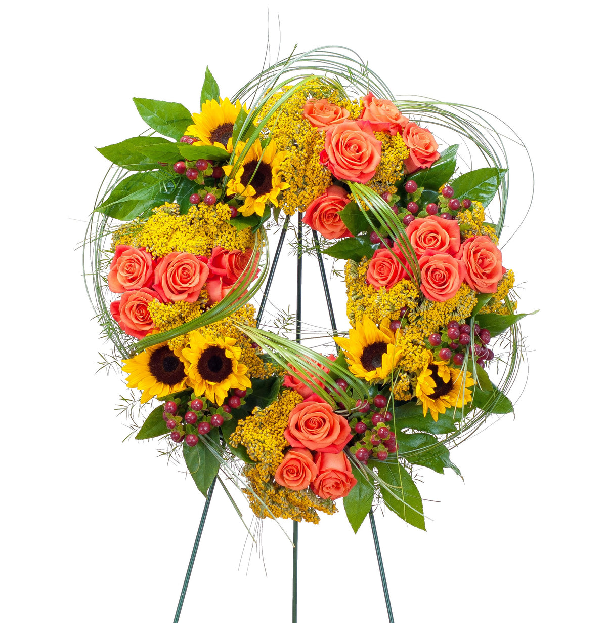 Heaven's Sunset Wreath – Your Beautiful Flowers, Scranton PA