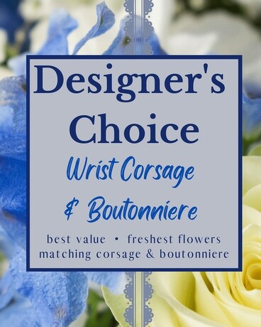 Designer's Choice - Wrist Corsage & Boutonniere – Your Beautiful Flowers, Scranton PA