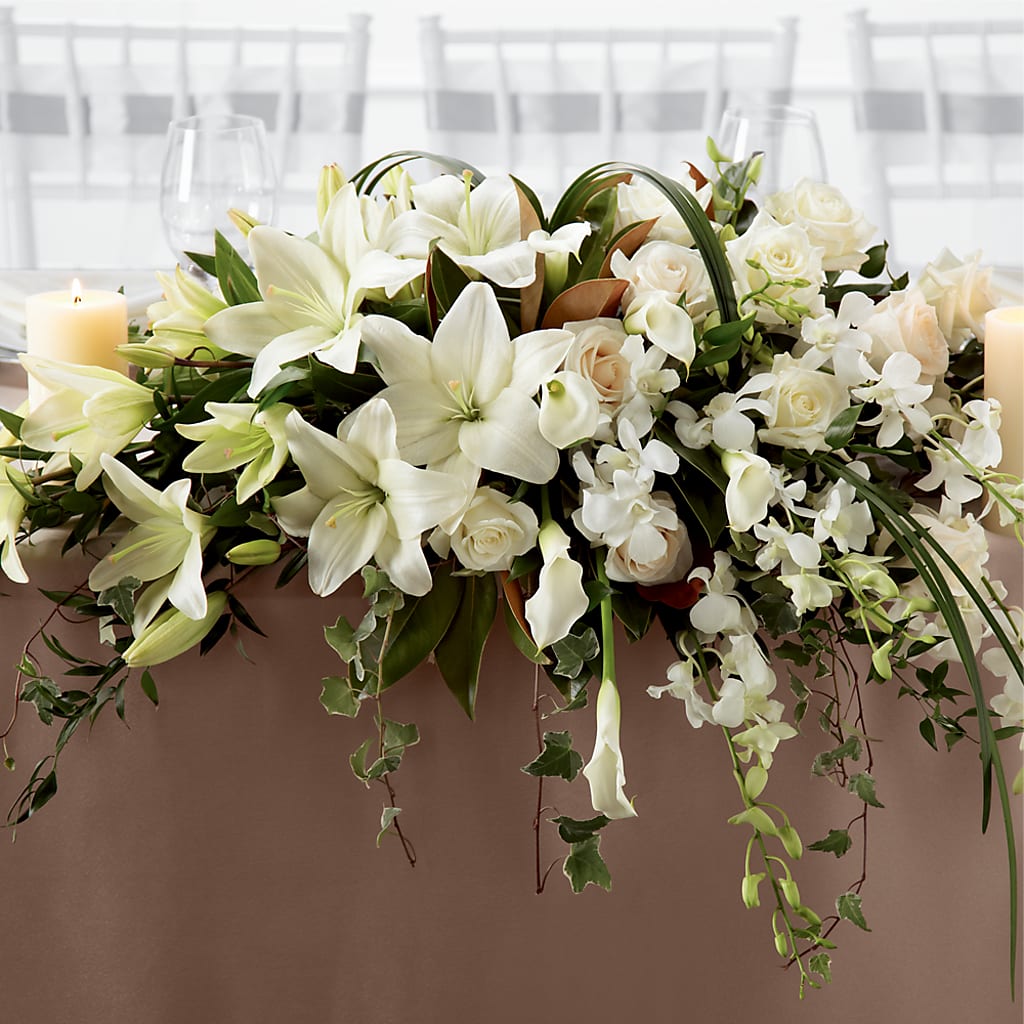 White Linen Arrangement – Your Beautiful Flowers, Scranton PA