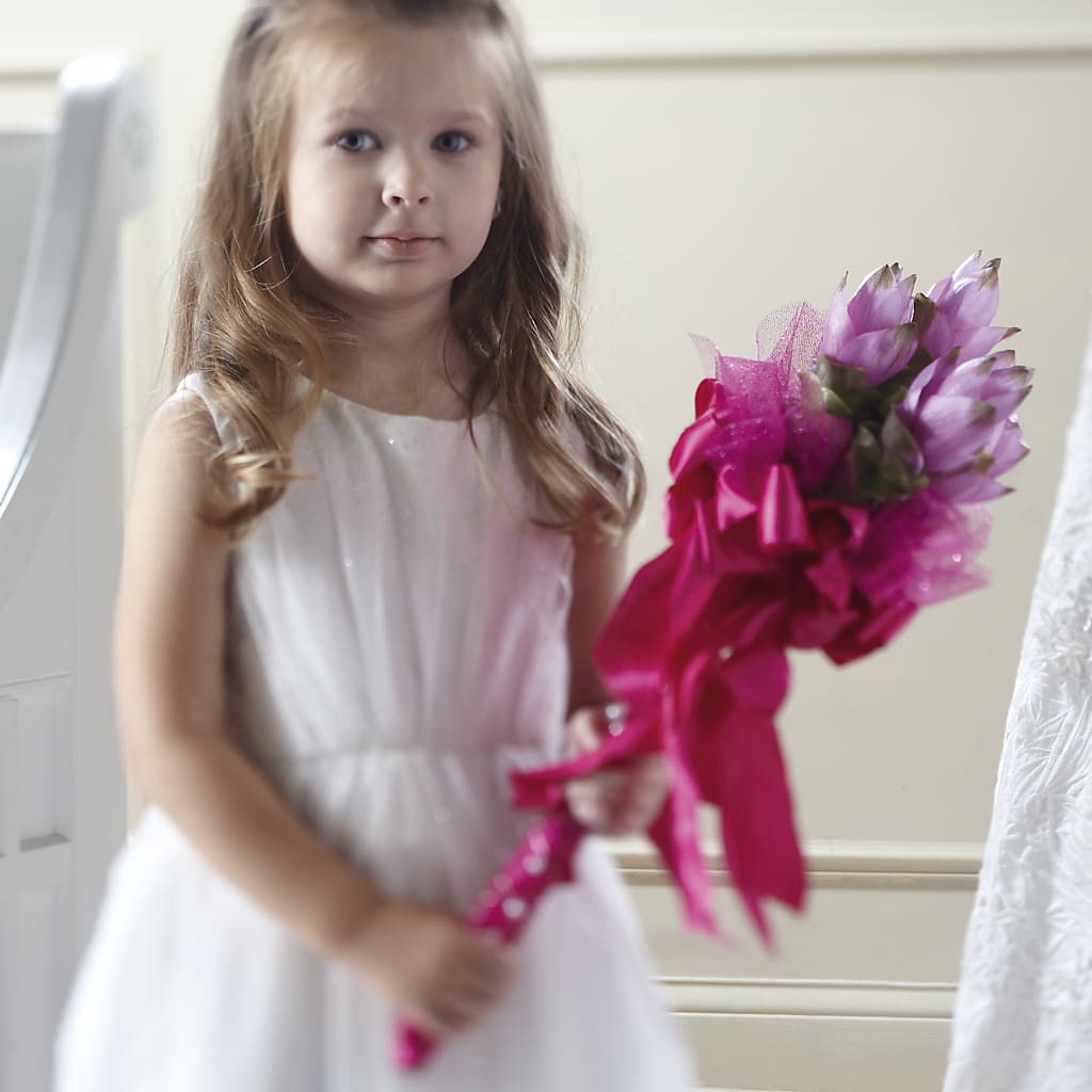 Sparkle Pink Flower Girl Bouquet – Your Beautiful Flowers, Scranton PA