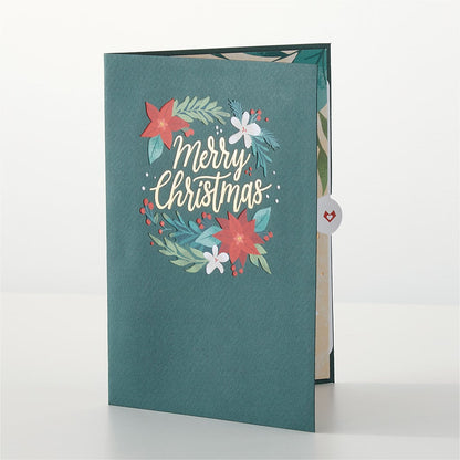 Happiest Holidays Poinsettia and Lovepop Card –  Your Beautiful Flowers, Scranton PA