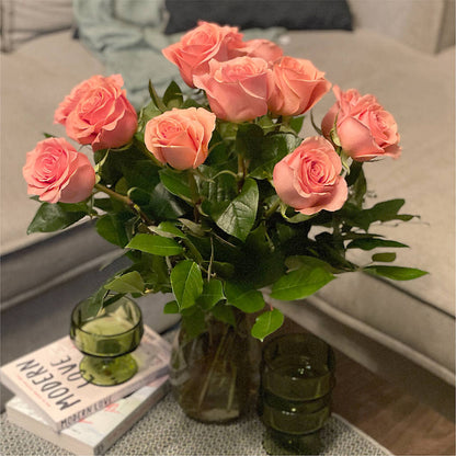 Long Stem Pink Rose Bouquet –  Your Beautiful Flowers, Scranton PA