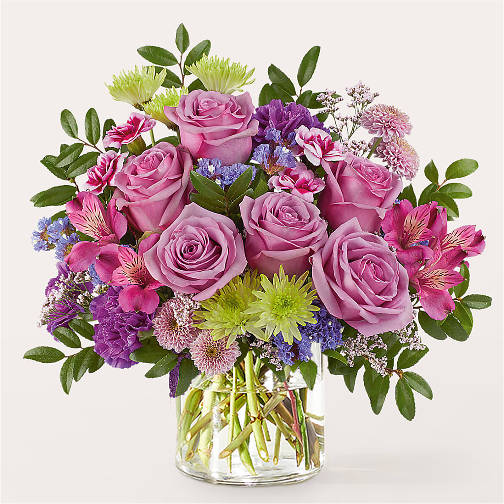 Glass Half Full Bouquet –  Your Beautiful Flowers, Scranton PA