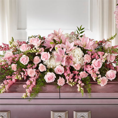 Life & Remembrance Casket Spray –  Your Beautiful Flowers, Scranton PA