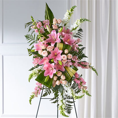 Elegant Embrace Standing Spray –  Your Beautiful Flowers, Scranton PA