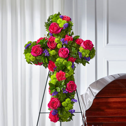 Tribute Rose Floral Cross –  Your Beautiful Flowers, Scranton PA