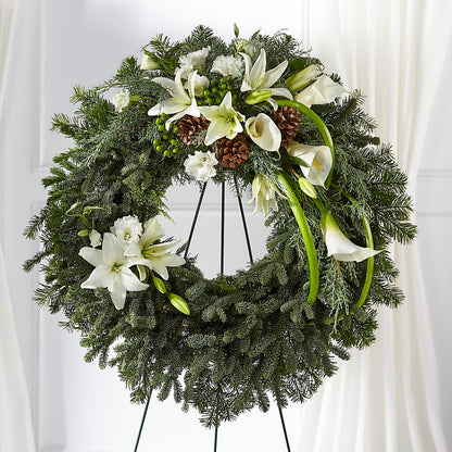 Greens of Hope Wreath –  Your Beautiful Flowers, Scranton PA