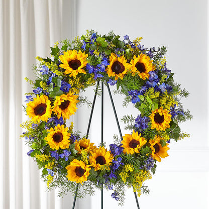 Bright Rays Wreath –  Your Beautiful Flowers, Scranton PA