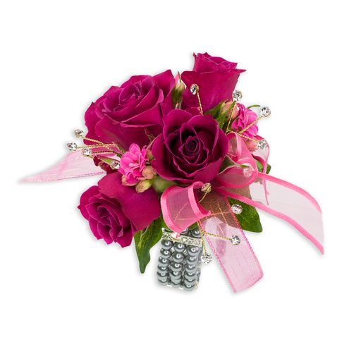 Fuchsia Wrist Corsage