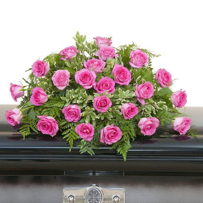 Pink Rose Casket Spray