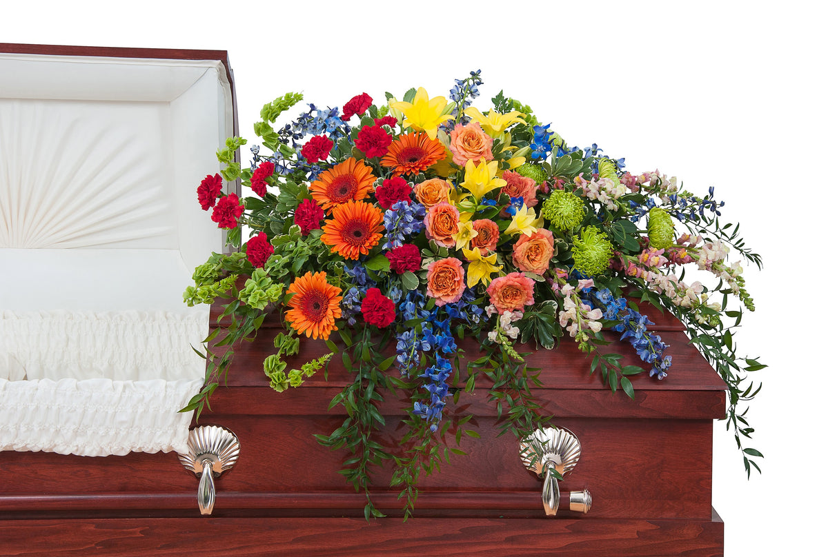 Treasured Celebration Casket Spray –  Your Beautiful Flowers, Scranton PA