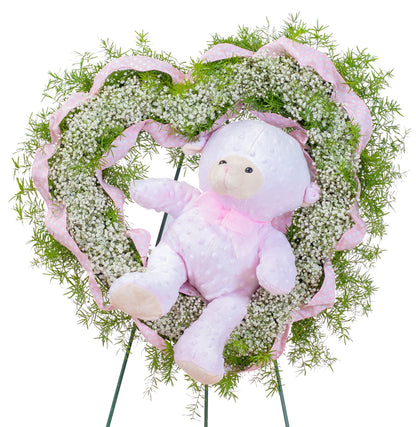 Tiny Angels Wreath in Pink –  Your Beautiful Flowers, Scranton PA