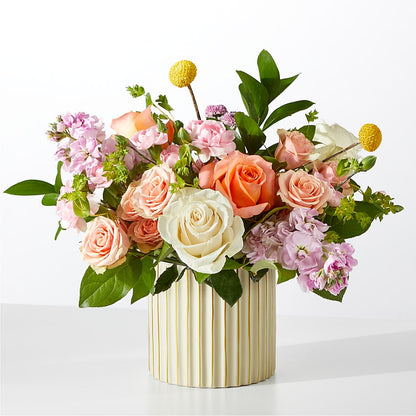 French Market Bouquet with Ivory Vase –  Your Beautiful Flowers, Scranton PA
