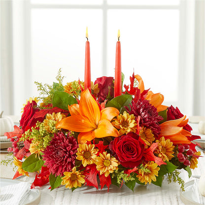 Autumn's Embrace Centerpiece –  Your Beautiful Flowers, Scranton PA