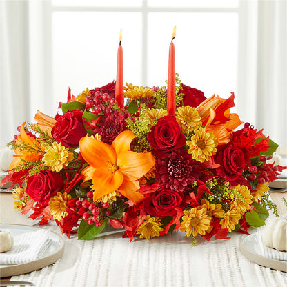 Autumn's Embrace Centerpiece –  Your Beautiful Flowers, Scranton PA