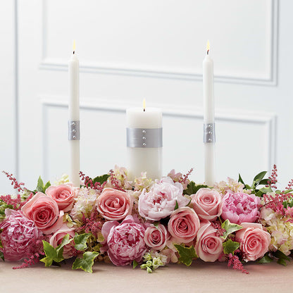 Worldwide Romance Unity Candle Arrangement –  Your Beautiful Flowers, Scranton PA