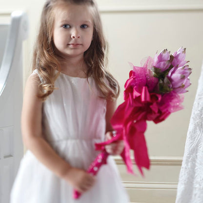 Sparkle Pink Flower Girl Bouquet –  Your Beautiful Flowers, Scranton PA